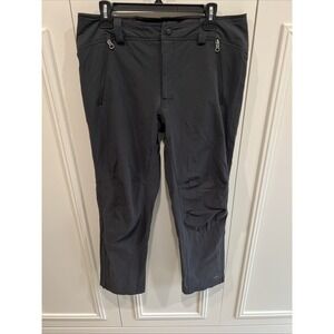 REI Co-op Mistral Soft Shell Pants Men 34x30 Articulated Knees Zip Ankles Hiking